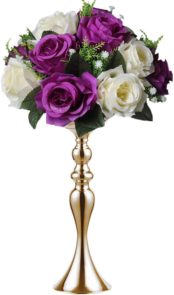 Sziqiqi Mermaid Design Metallic Vase Centerpiece Riser