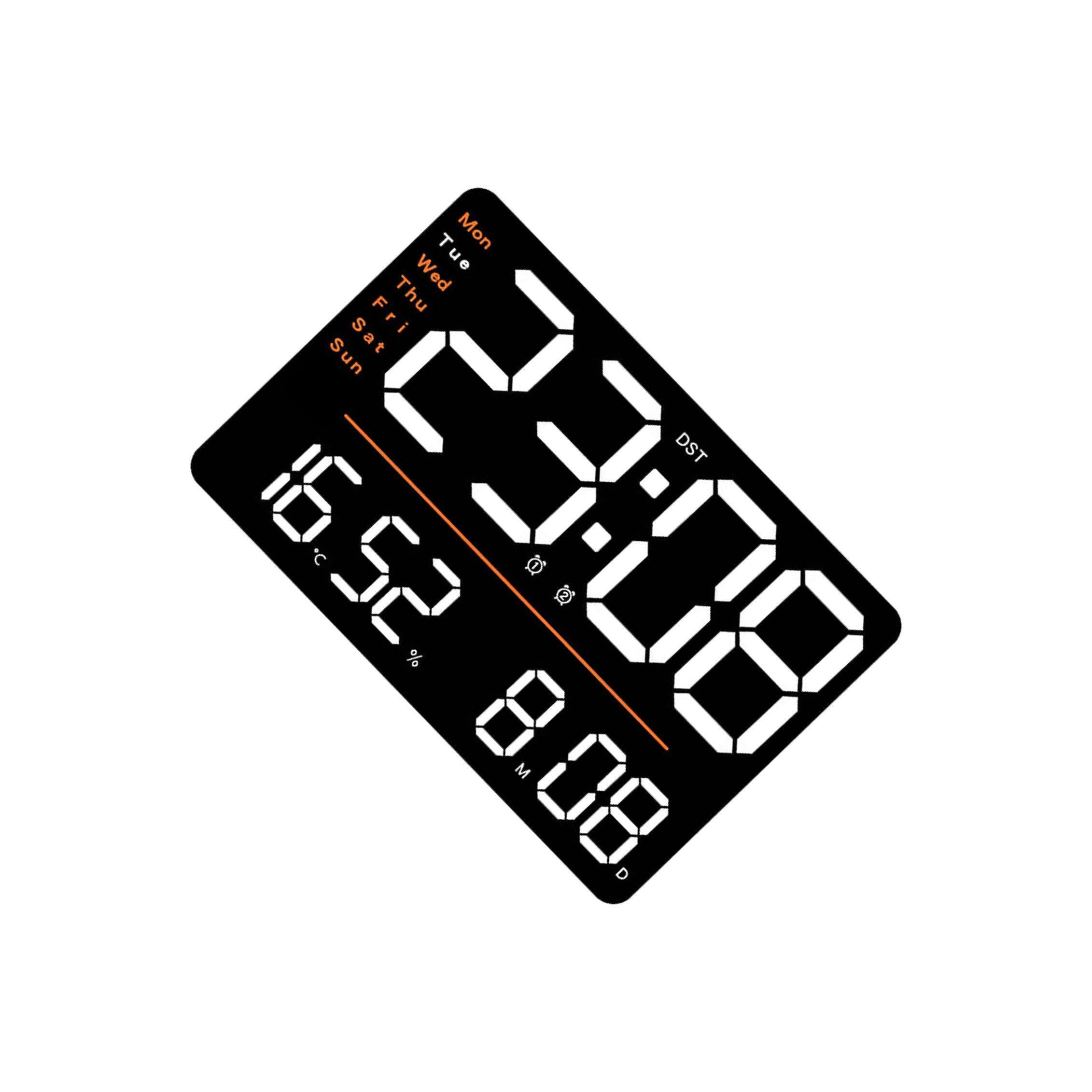 Reloj de Pared LED Digital con Pantalla Grande, Temporizador,
