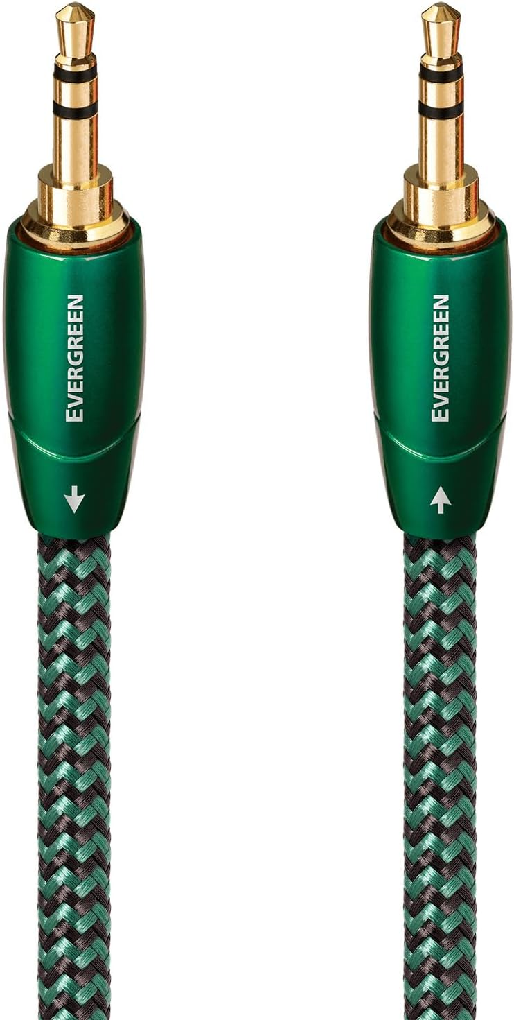 AudioQuest Evergreen 3.5mm Aux Cable – Male to Male Stereo Interconnect