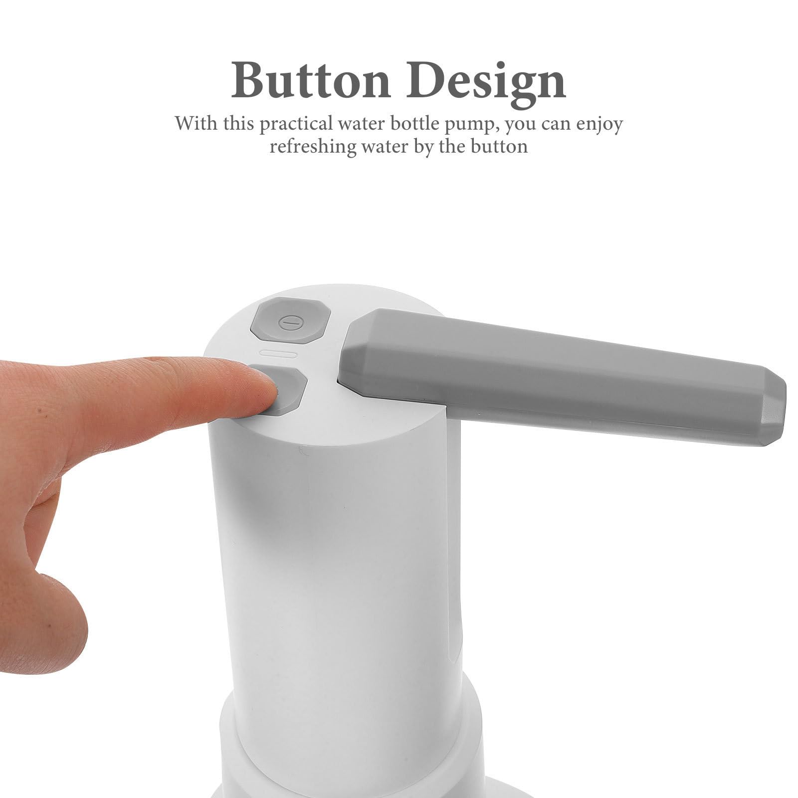 Dispensador Eléctrico de Agua Embotellada Batería, Blanco