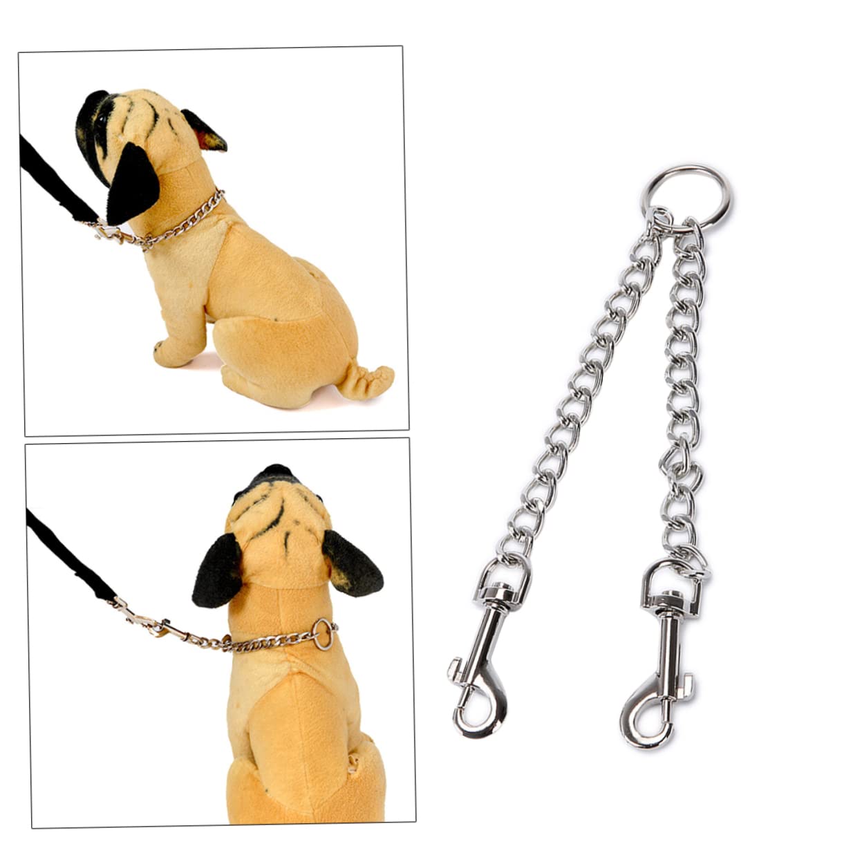 BCOATH Double Dog Leash for Small Breeds Pet Traction Strap Iron Chain Stylish and Comfortable for Dogs