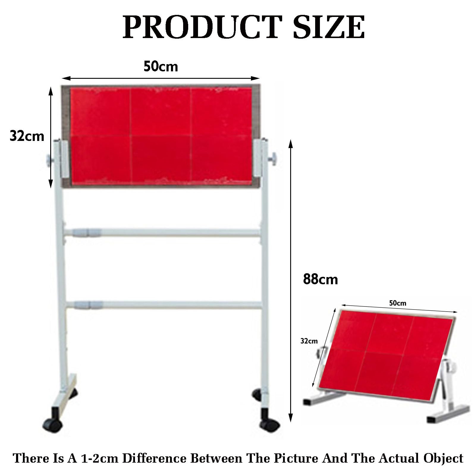 Table Tennis Rebound Board,Vertical Ping Pong Reboard,with Caster Wheels and Adjustable Angle,Indoor Training Equipment,Suitable for Home Gyms and Schools