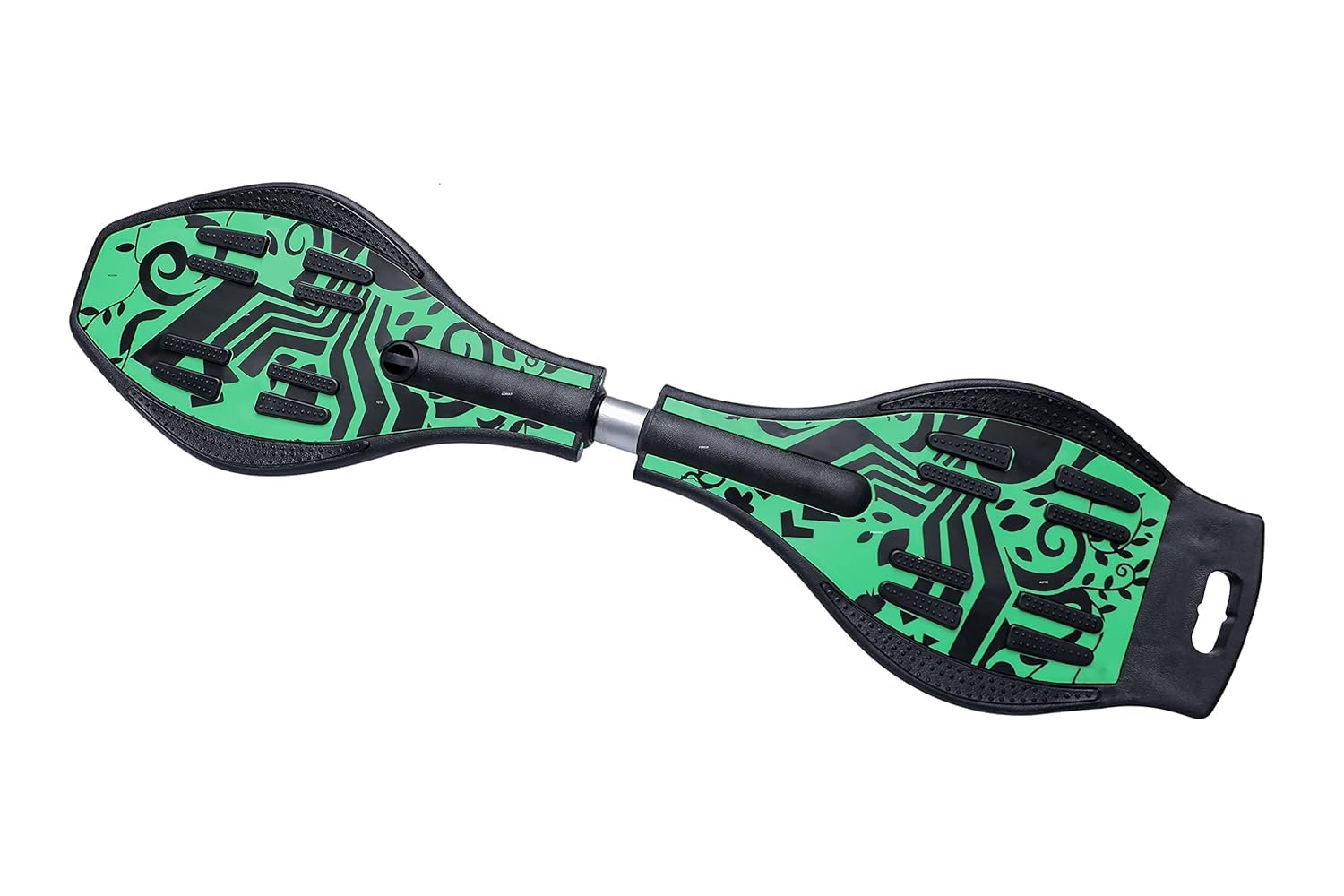 Flexible Heavy Duty Cruiser Board Wave Rip Stick Skate Board 30 X 9 Inch for Beginners or Professional with LED Flash Lights Wheels (Green Waveboard)-image-41