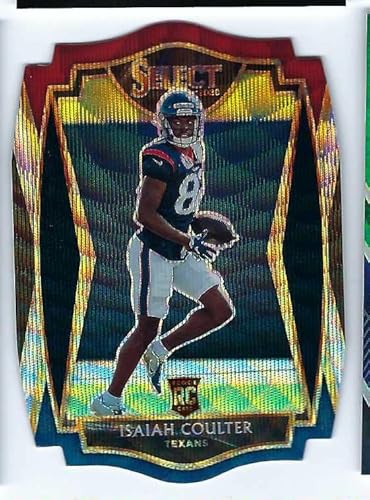 ISAIAH COULTER 2020 Panini Select Premier Level #198 TRI COLOR PRIZM DIE CUT PARALLEL Football Rookie Card RC Rhode Island Rams Houston Texans