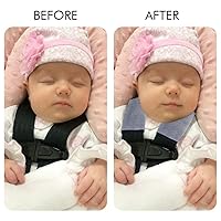 Vista 3 de Accmor Almohadillas de correa de asiento de automóvil para bebés y niños pequeños, fundas de correa de asiento de automóvil, correas suaves