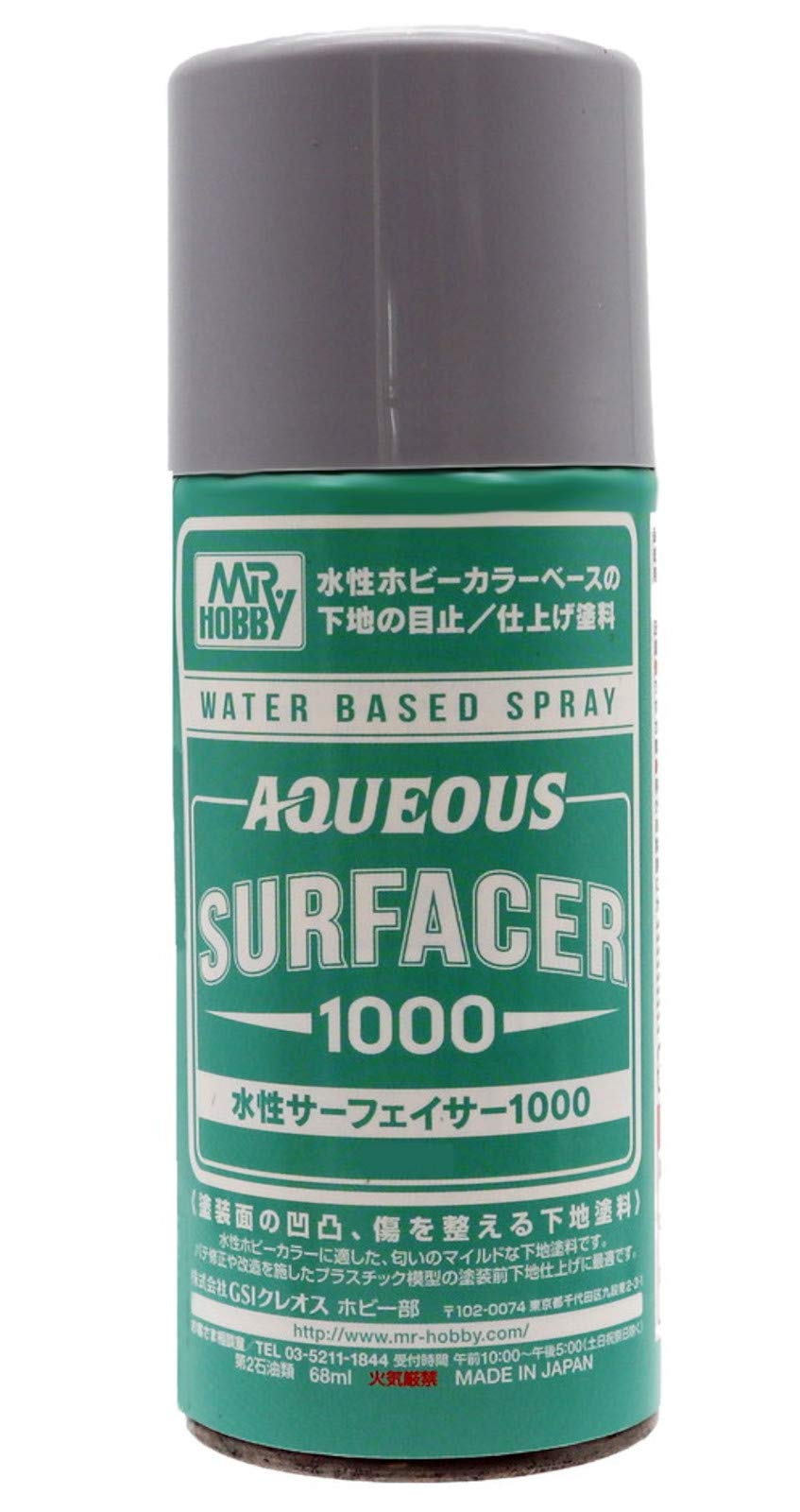 GSI Creos Mr. Hobby - Aqueous Surfacer 1000 Spray, (B611)
