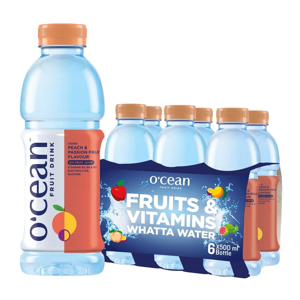 Ocean Fruit Water Peach Passion flavor enriched with vitamins, electrolyte & glucose| 500ml | Pack of 6 (B08YDPZQJL) Amazon Price History, Amazon Price Tracker