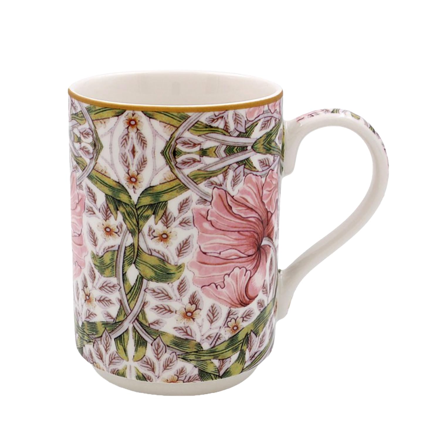 Lesser & Pavey Pimpernel Mug | Ceramic Coffee Mugs for Home or Work | Premium Design Mugs for All Occasions | Lovely Mugs for Tea, Coffee & Hot Drinks - William Morris