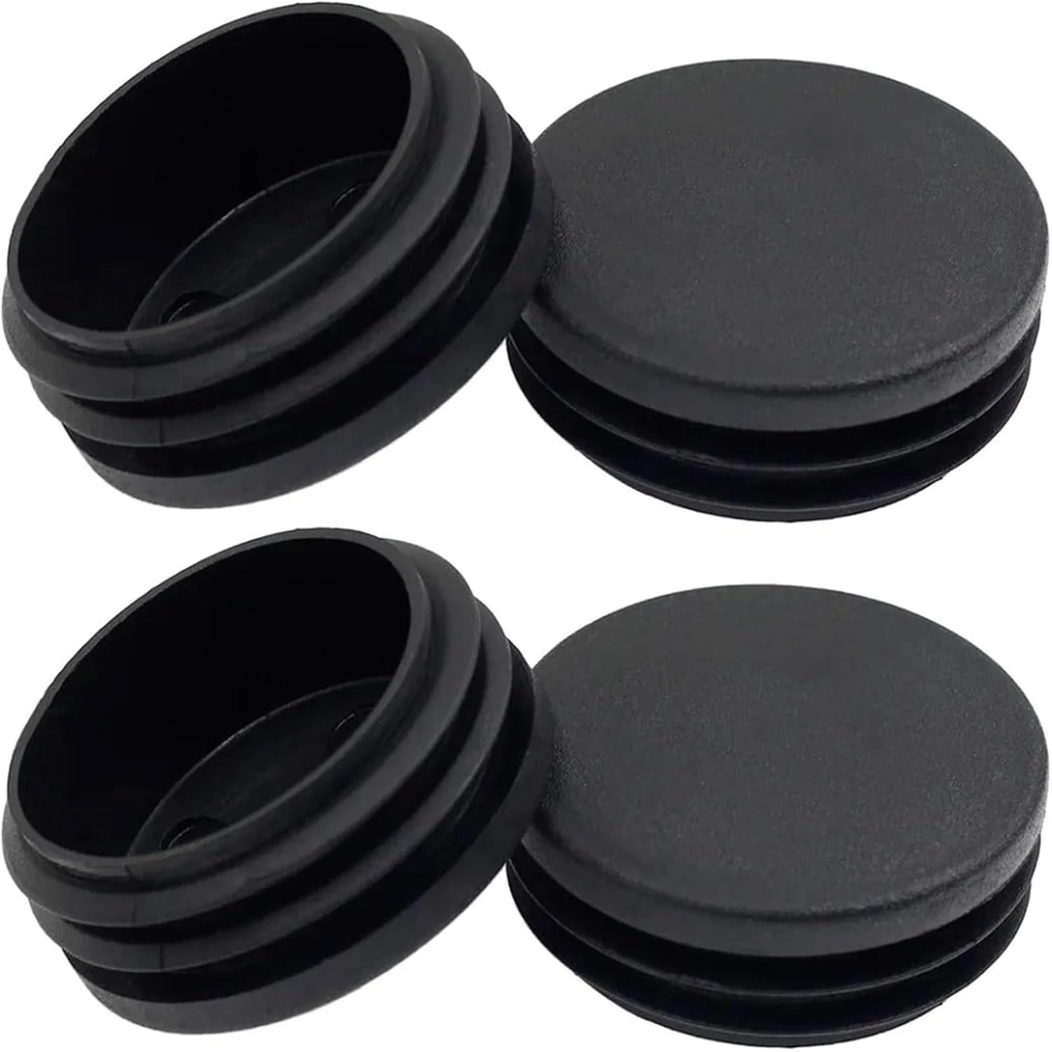 Plastic Tubing Plugs 50pcs Round Plastic Plug Blanking End Cap Tube Plug Bung Insert Stopper for Chair Leg Pipe Furniture Finishing 45mm (1 3/4 Inch for Protect Fuel/Hydraulic/Pneumatic Tube Ends