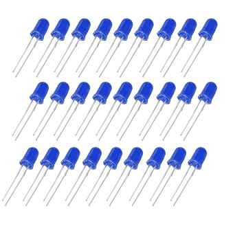 1000 Pieces 5mm LED Light Emitting Diode - LED Bulbs for Science Projects Experiments and Circuit Kits - Blue