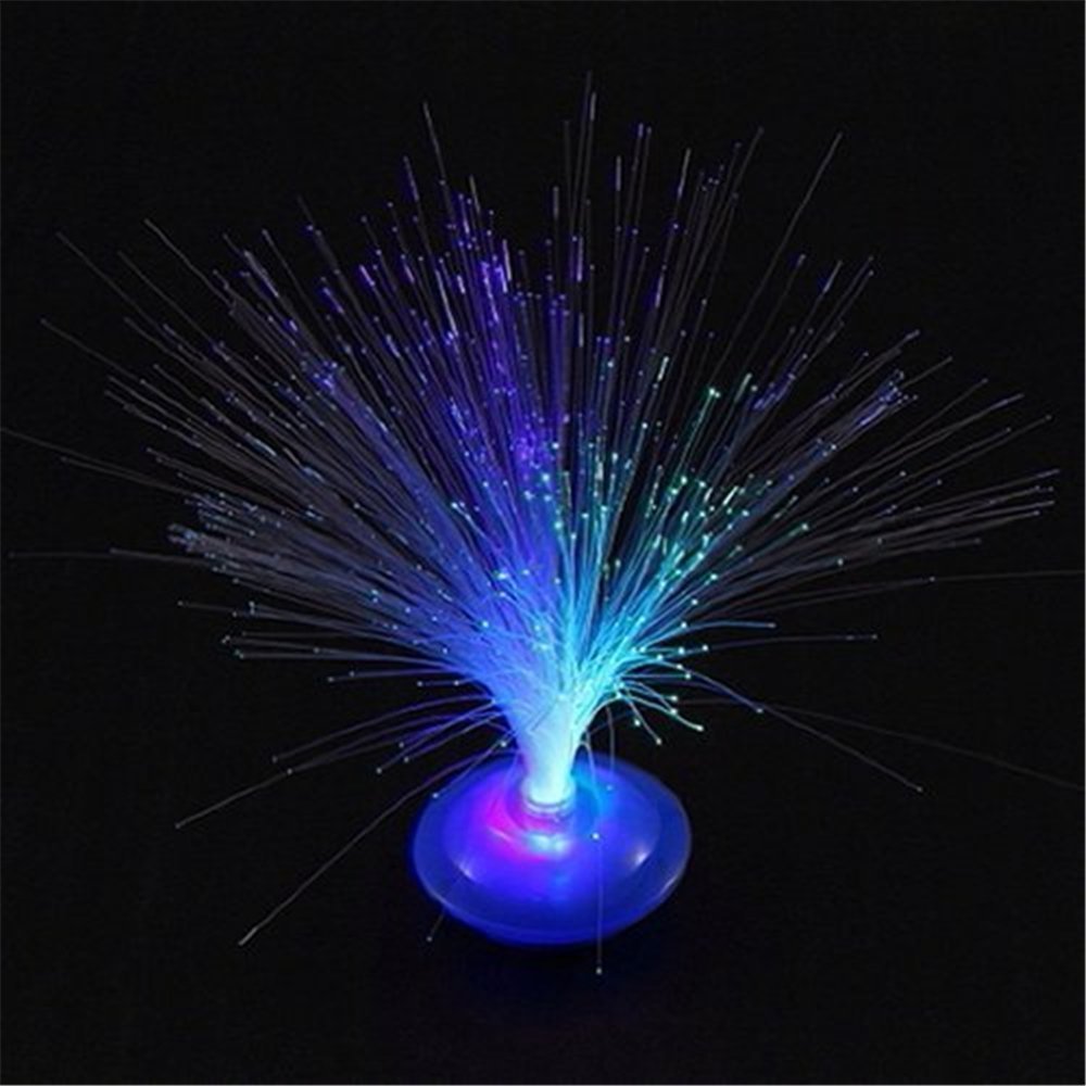 Muiltvoe Light Colour Changing Fibre Optic Fountain - Night Soothing Mood Novelty Lamp For Party Decoration Convenient And Practical