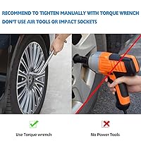 Vista 9 de Tuercas de llanta de 1/2 x 20 1/2-20 cromadas de 0.748 in (3/4 pulgadas) hexagonales de 1.38 pulgadas de largo, juego de 20 tuercas de rueda