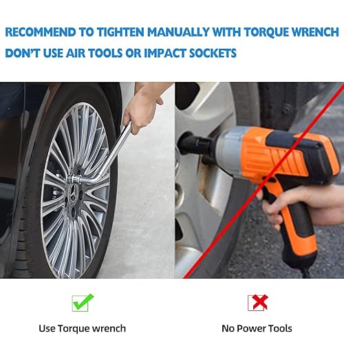 Miniatura 9 de Tuercas de llanta M12x1.5 negras M12-1.50 Bellota 12x1.5 0.748 in (34") Hex 1.38" de largo Juego de 20 tuercas de rueda para Ford Fusion Ford