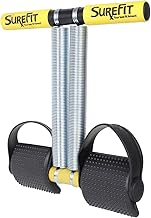 SUREFIT Tummy Trimmer for Men & Women – Double Spring Resistance Abdominal Exerciser | Home Workout Equipment for Core, Arms & Legs | Heavy-Duty Fitness ToolYELLOW)