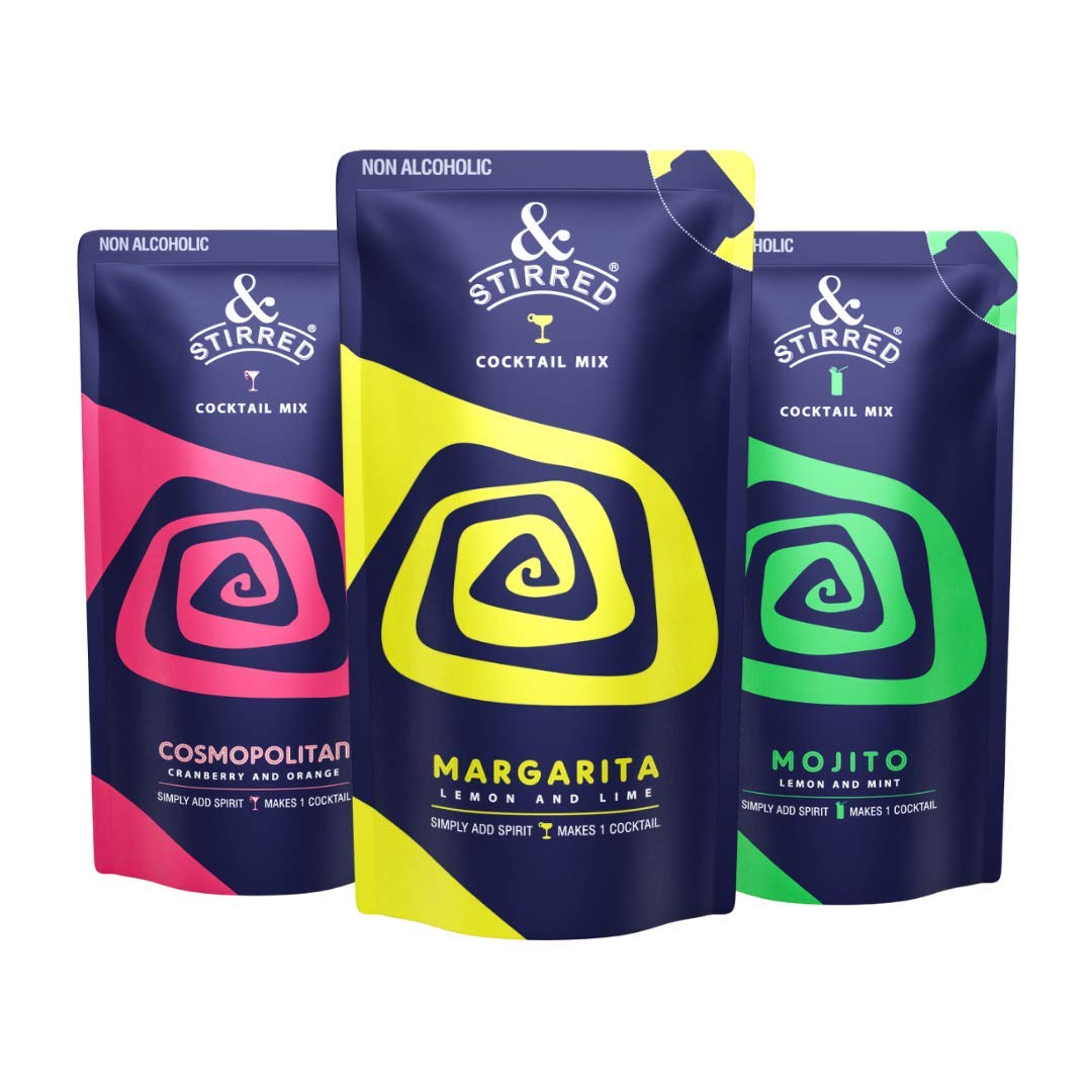 &Stirred Cocktail Mix - Assorted Vodka Cocktail Mixer, Combo Pack of 6