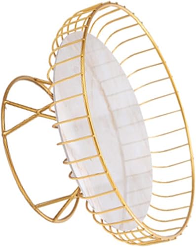 Miniatura 2 de MANMAOHE Frutero plano y moderno, cesta de frutas apilable para almacenamiento de verduras, canasta de alambre de metal para pan, cebollas, papas,