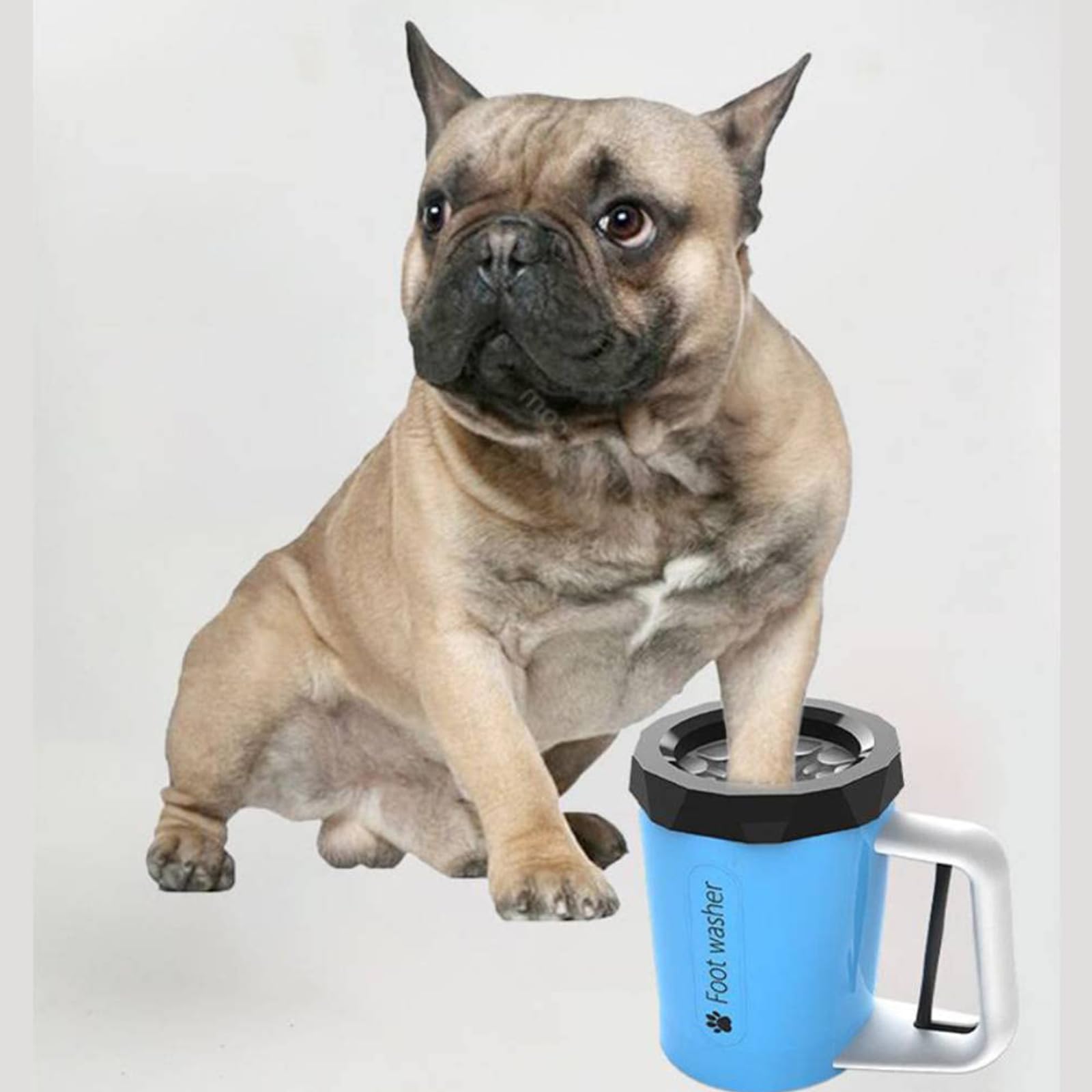 Pfotenreiniger Für Hunde, Tragbare Hundepfoten Reiniger, Silikon Haustierpfotenreiniger Paw Washer 360° Rundum Hunde Pfotenreiniger Zur Massage Und Pflege Schmutziger Krallen,Rosa