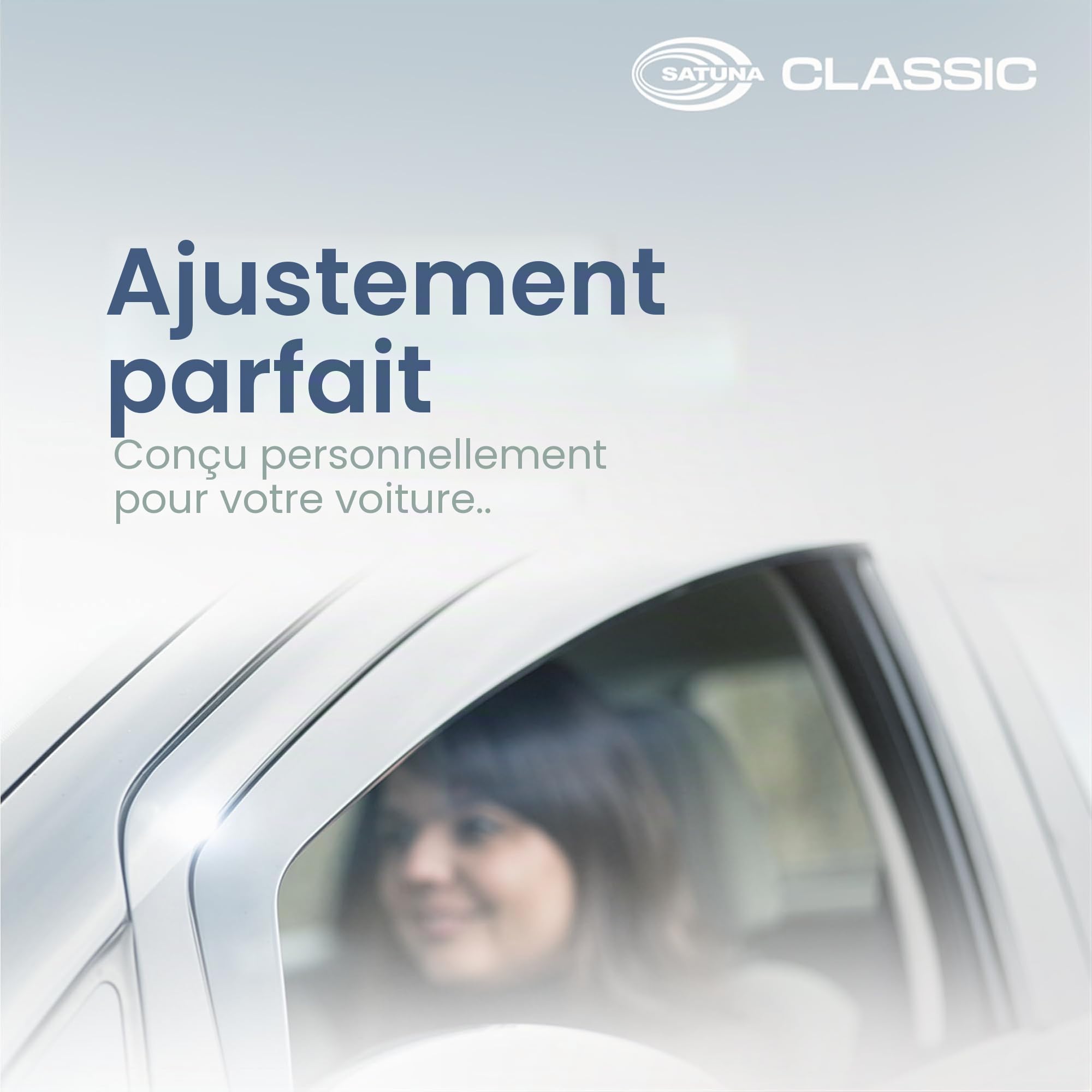 M MOTOS Deflecteur vitre voiture pour Peugeot Expert III depuis 2016 Déflecteurs d'air élégants avec installation facile, Réduction du bruit et des turbulences, Déflecteurs de fenêtre latérale robuste