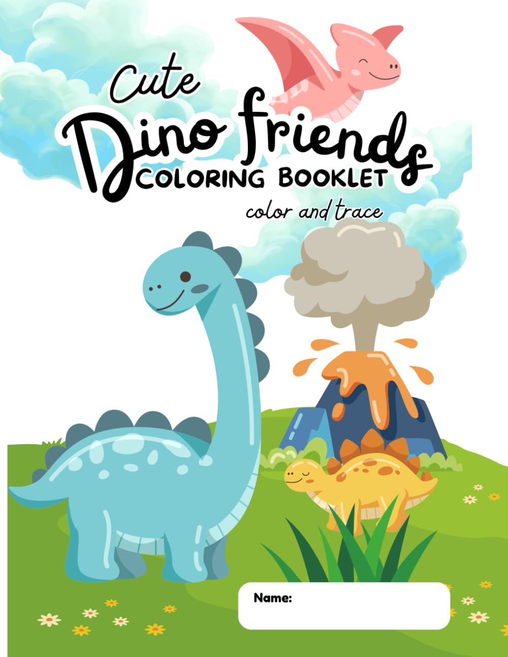 My Dino Friends: Dinosaur Coloring Booklet for Kids