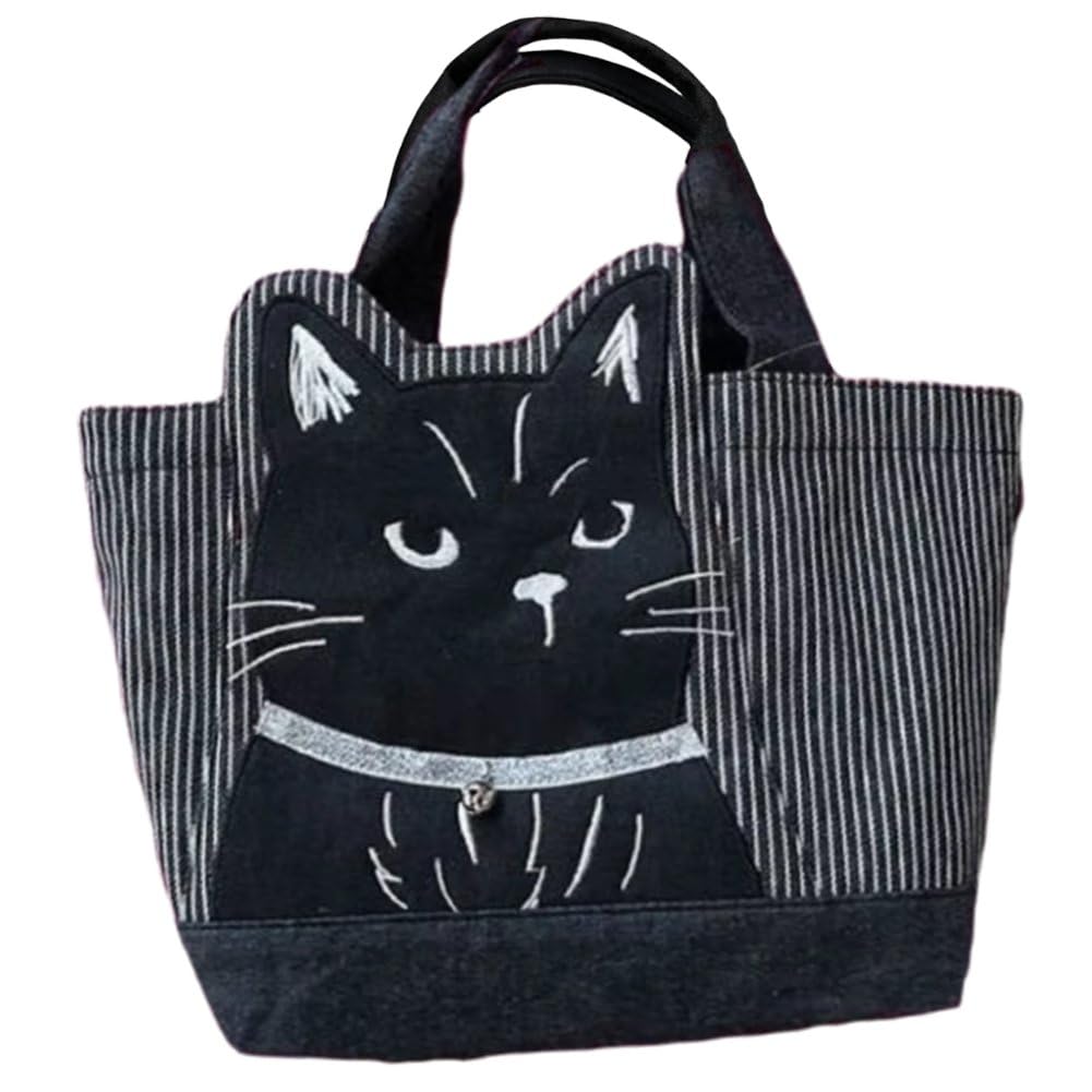 Sac fourre-tout brodé avec finitions patchwork rétro pour femme chic