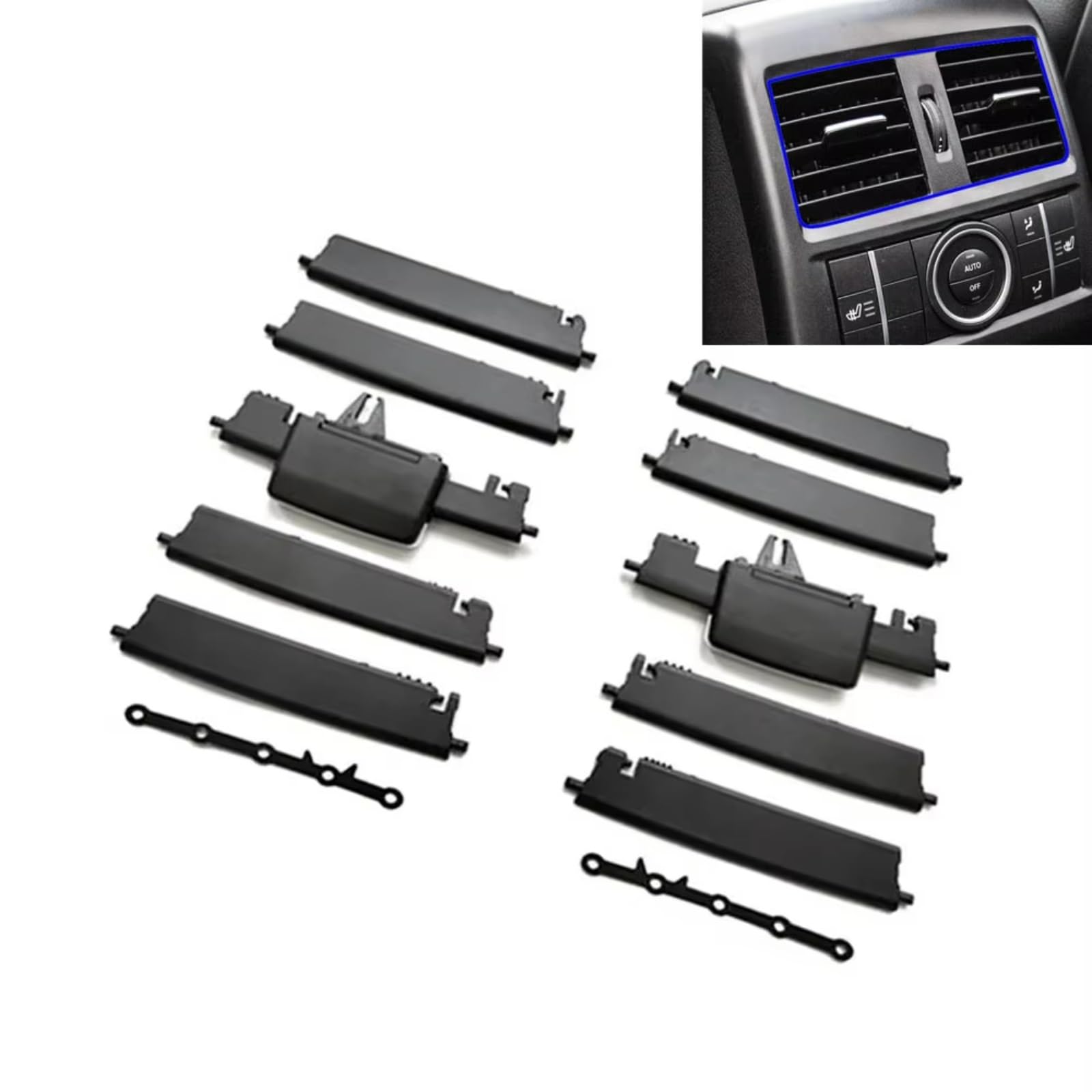 Klips do kratki wentylacyjnej do GLE W166 W292 2015-2019 (z tyłu po lewej) | Kompatybilny z Mercedes-Benz, A1668300554, bezpośredni zamiennik, łatwy montaż, dopasowanie, wytrzymała konstrukcja