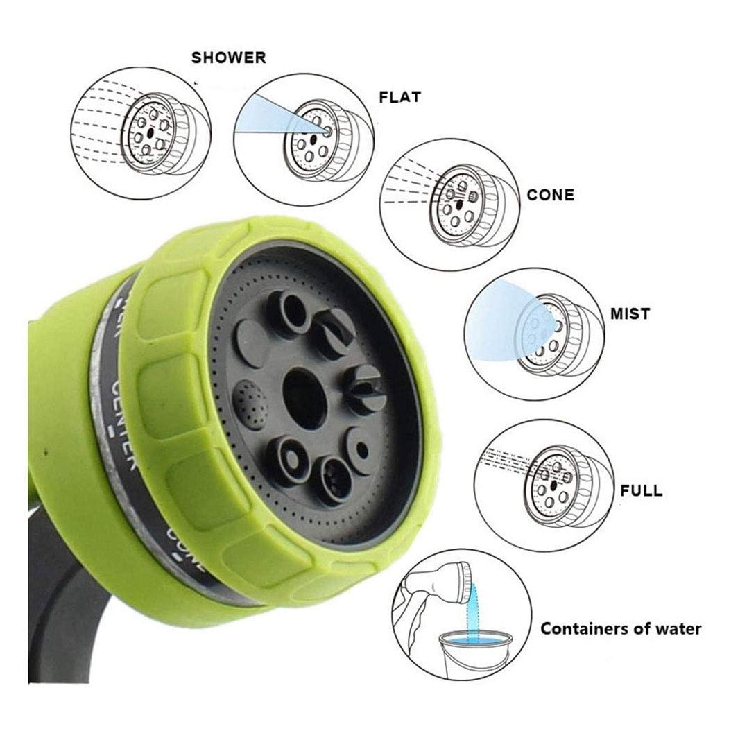 Gartenschlauchdüse Sprühdüse, 8 einstellbare Bewässerungsmuster Multifunktionaler Gartensprinkler