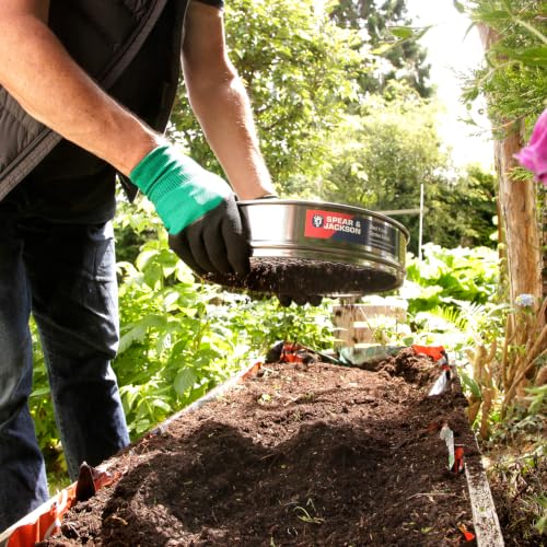 Spear & Jackson Riddle Gartensieb aus verchromtem Stahl, 330 mm, 10 mm Maschen – Ansicht 4