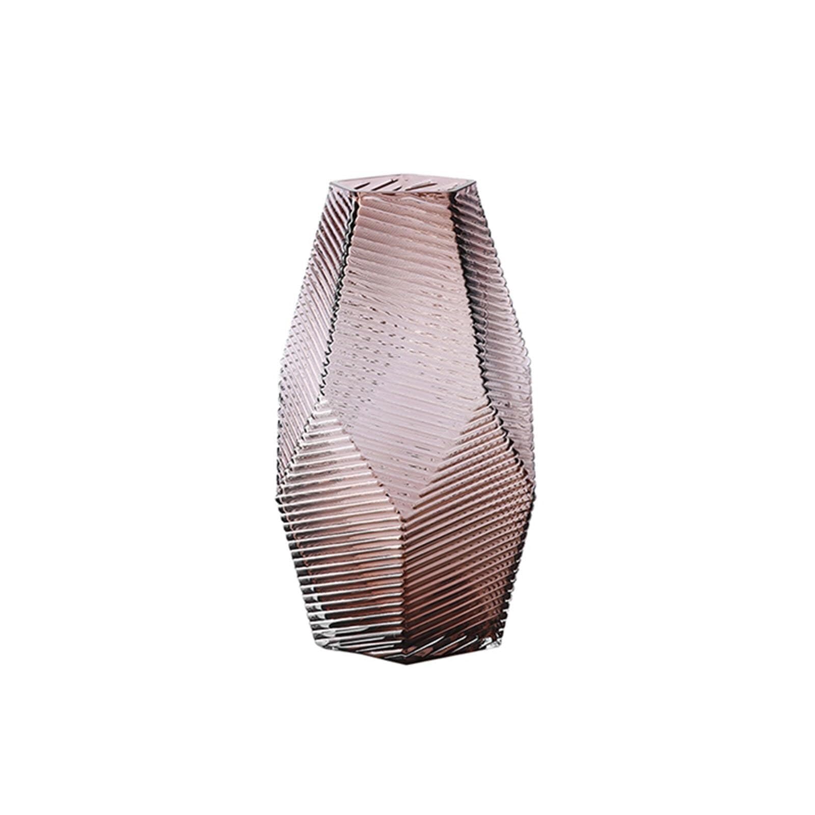 Entryway Decor Glass Vase Creative Modern Decoration for Living Room Unique House Gifts(H 23CM)