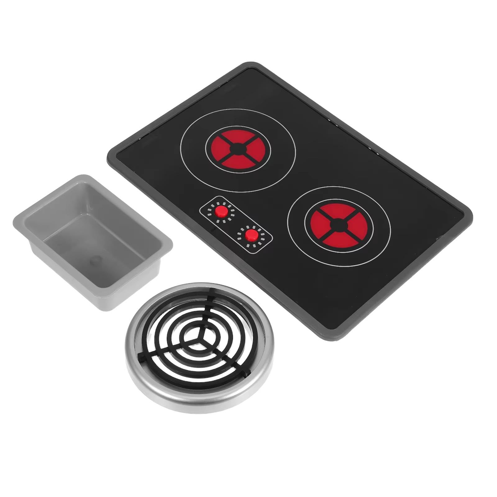 Xgdsnly Induction Hob Toy for Children, Induction Hob Toy with Light And Sounds, Kitchen Accessory for Role Play, Promotes Utensil Knowledge, with Sink