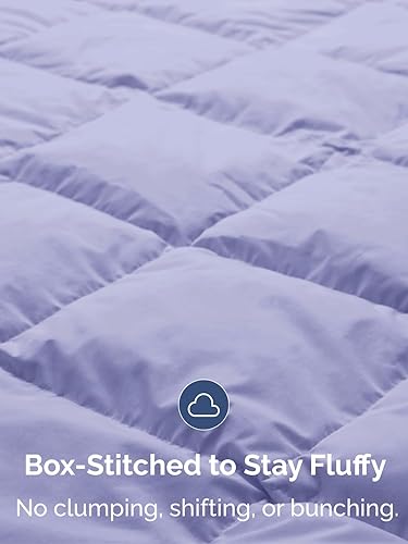 Miniatura 5 de Tamaño Queen, Edredón de Plumón Alternativo Lavanda - Cálido, Ligero, Lujoso y Transpirable, Juego de Ropa de Cama de Calidad Hotelera - Relleno de