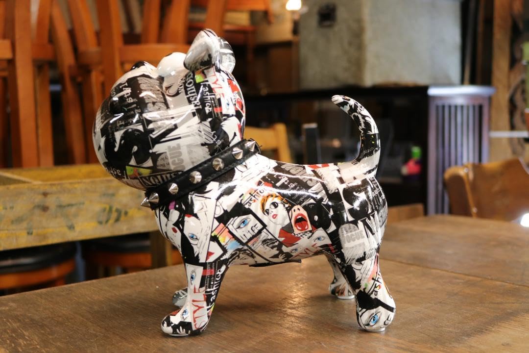 Amazon.co.jp: 陶器製 可愛い 犬 貯金箱 コインバンク 置物