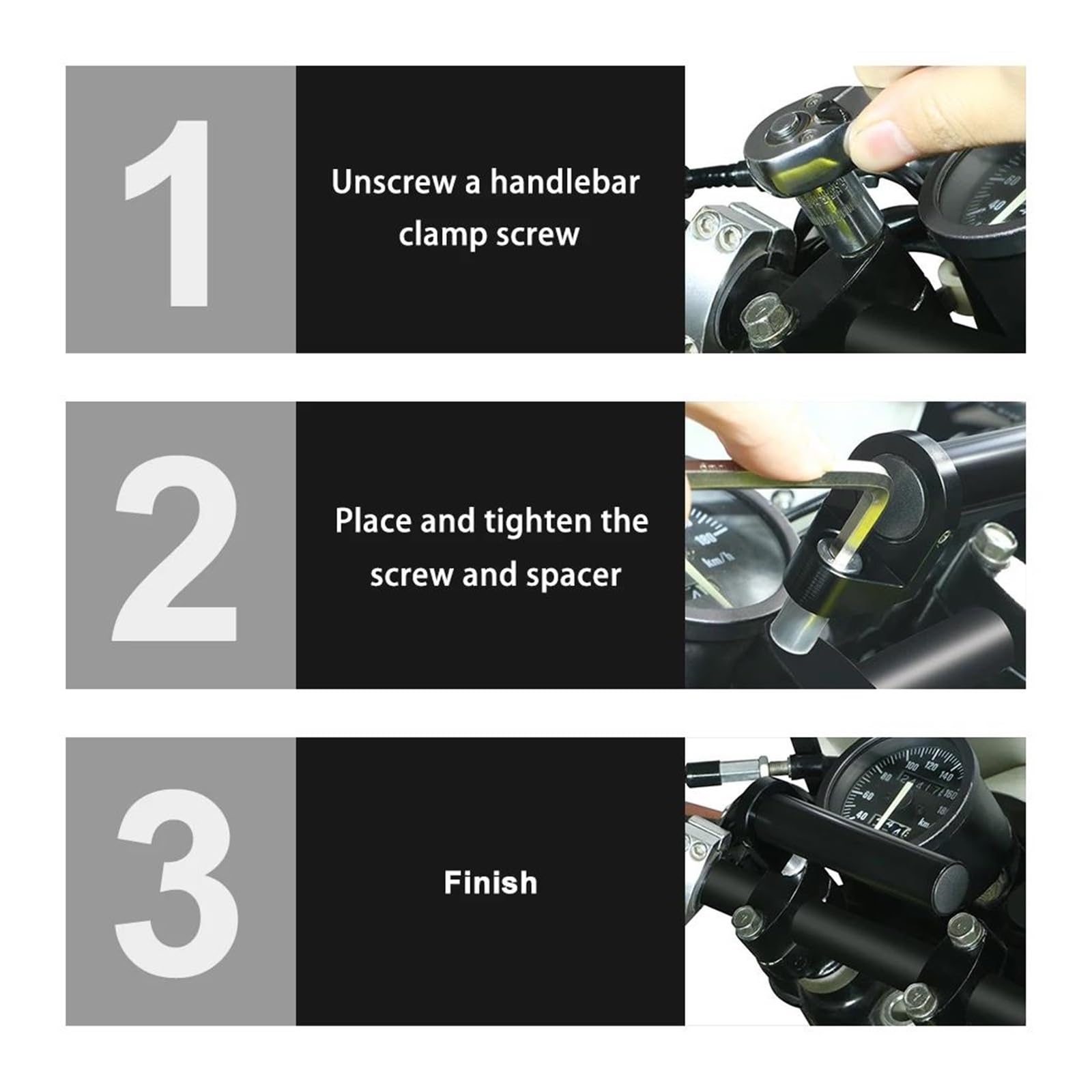 Soporte Montaje GPS Navegación para MT-09 MT09 para XJR 400 XJR1300 para Tracer 900 para Tenere 700 FZ6R para TDM 900 Soporte Navegación GPS Motocicleta Soporte Manillar Soporte GPS