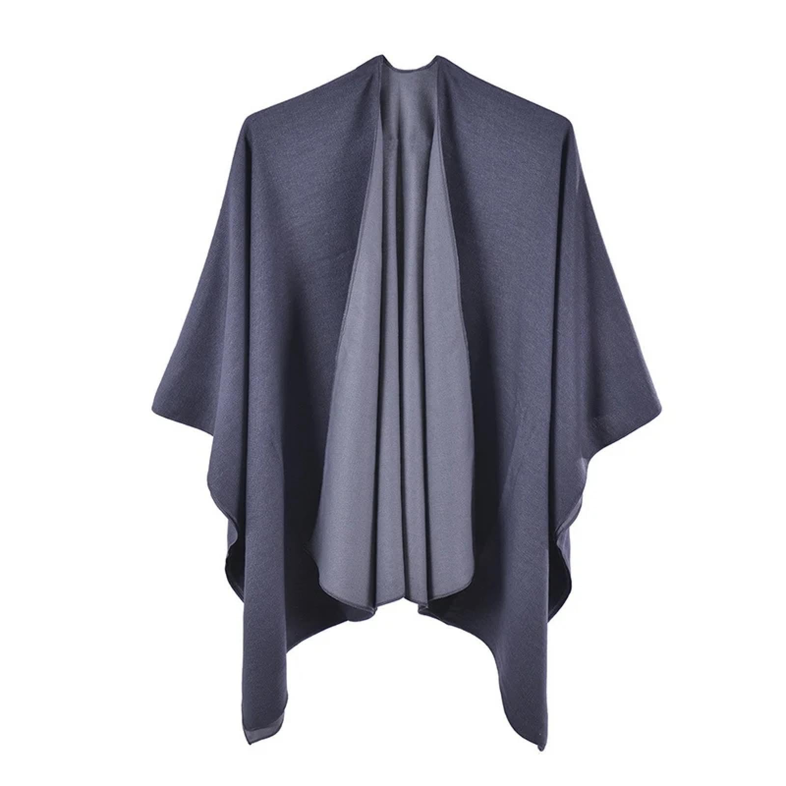 Sciarpa Scialle Invernale Sciarpe Sciarpa da Donna Invernale Basica Tinta Unita Poncho Donna Capa para Mujer Spessa Coperta Avvolgente Scialli