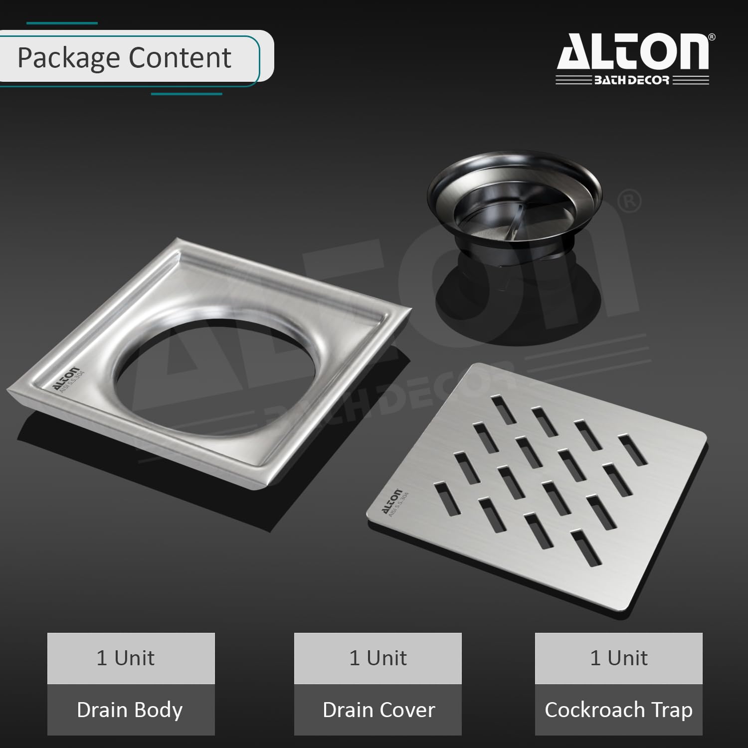 Alton SS-304 Bathroom Grating - Pest Control -4