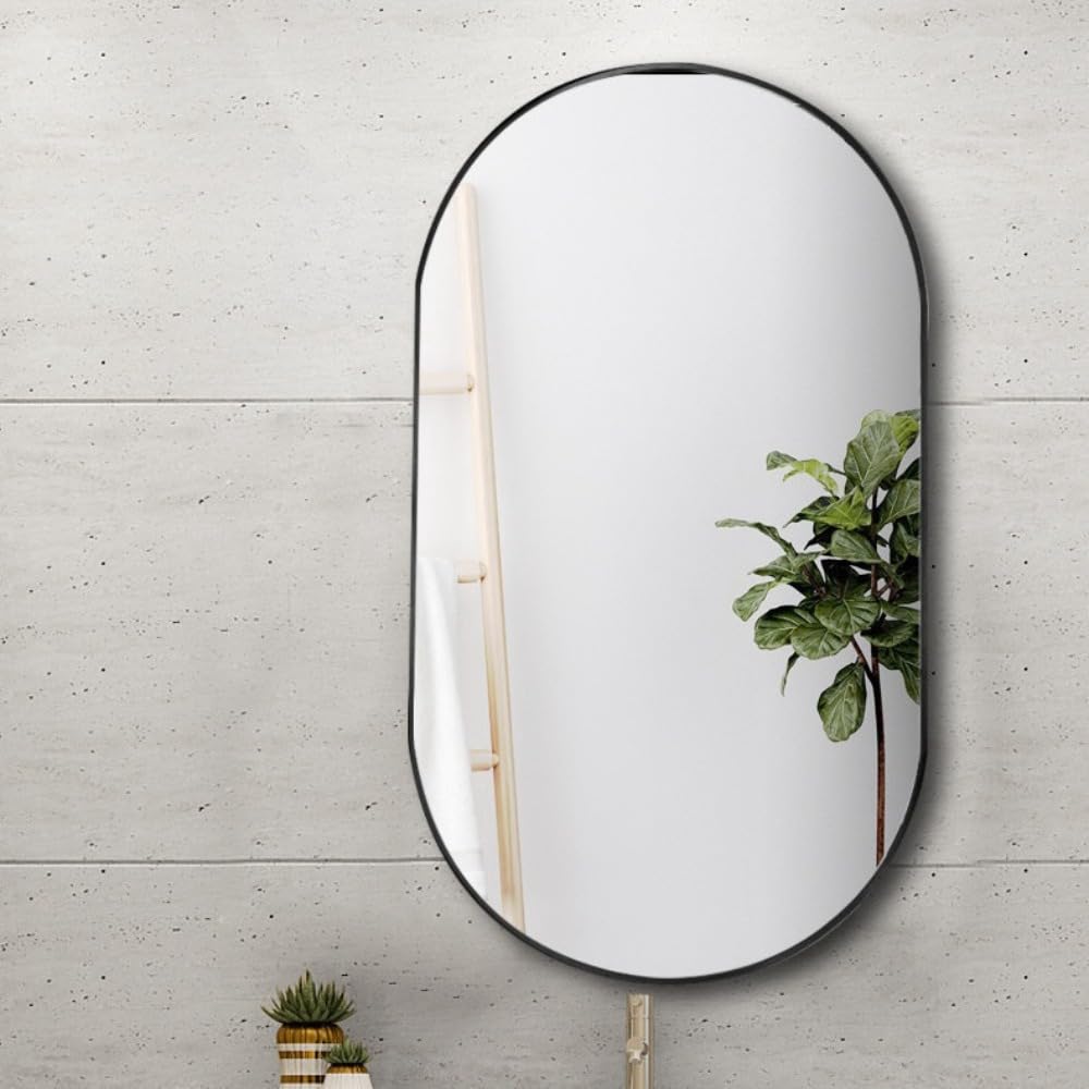 Amazon.co.jp: Hubiuyo 洗面所 ミラー おしゃれ 浴室鏡 ウォールミラー