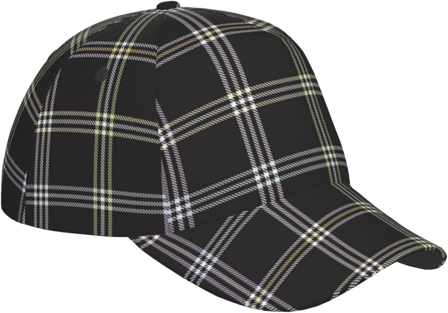 Vintage Cute Plaid Baseball Cap for Men Women,Adjustable Dad Hat Baseball Hat Summer Snapback Cap Outdoor - Image 3