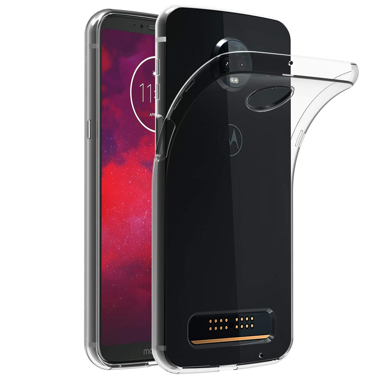 Schermo Apple Watch 3 Pellicola Protettiva In Vetro Temperato Supershieldz Per Motorola Moto Z3 / Z3 Play - Nero Vetro Temperato Moto Z3 Play Nero - Foto 5