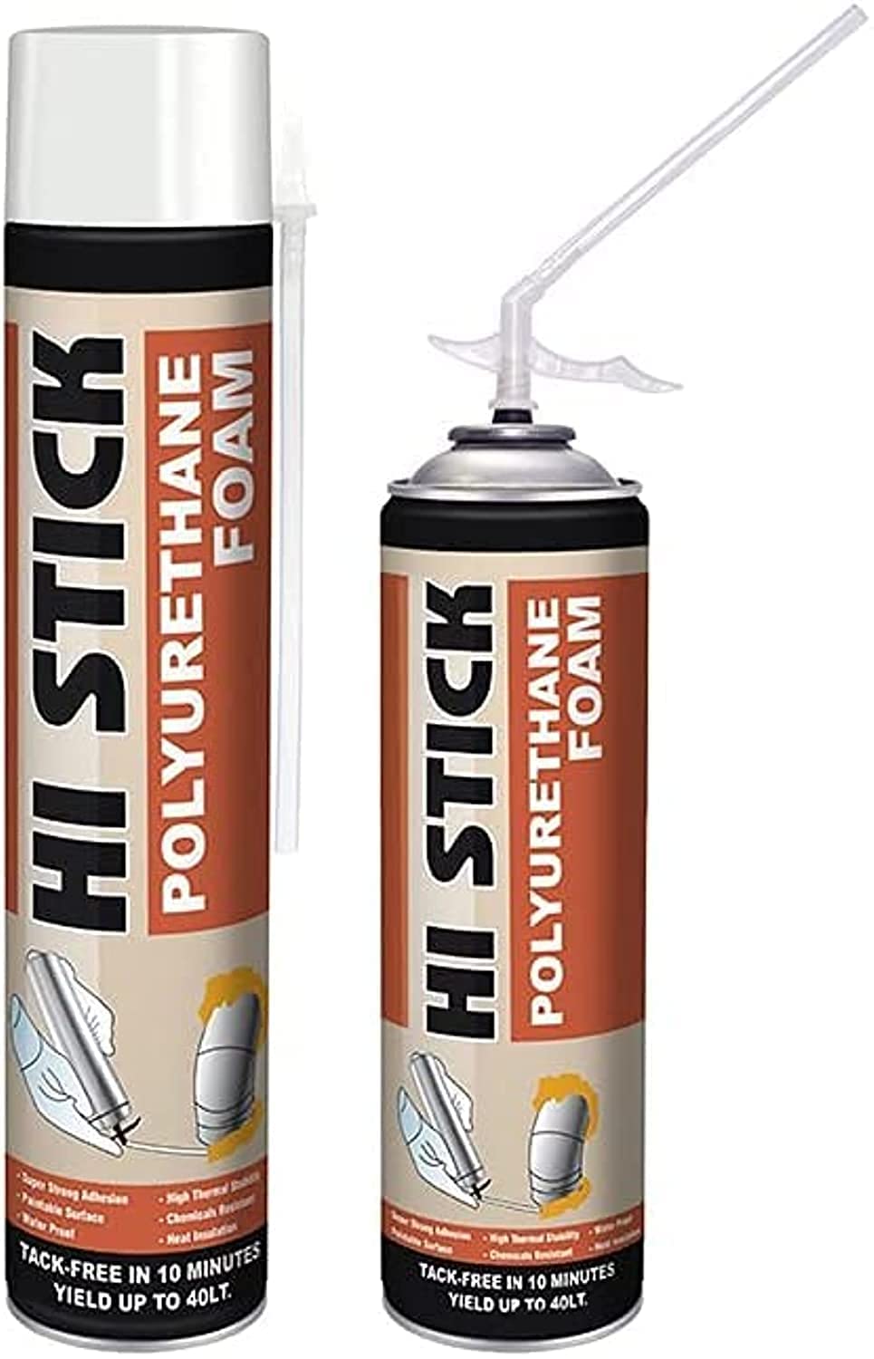 Dolphin Polyurethane PU Insulating Foam Sealant for Door Furniture Ceiling Gypsum Spaces Crevices, 500 ML