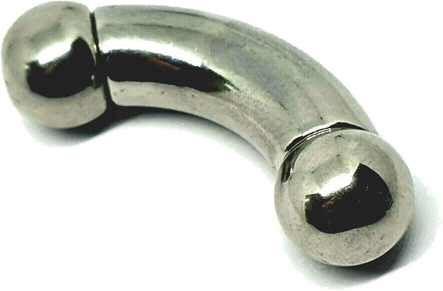 Barbell Piercing Curved Bar 0g Gauge (8mm) 10mm Ball 35mm Total Titanium g23 Prince Albert Barbell Piercing Curved Bar 0g Gauge (8mm) 10mm Ball 35mm Total Titanium g23 Prince Albert