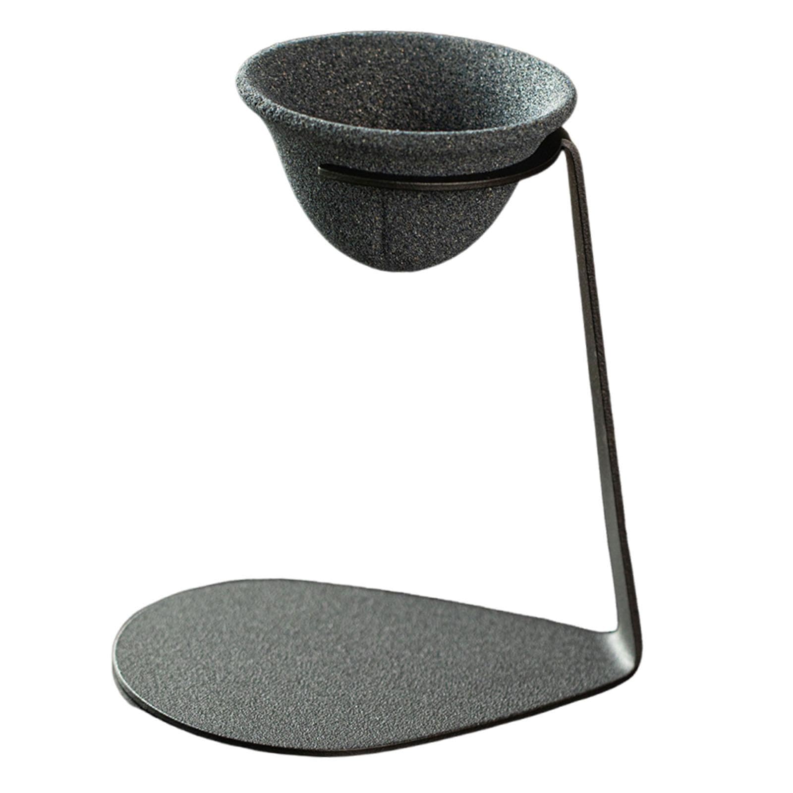 perfk Infuseur à thé portable avec base, filtre à café et ustensiles pour la maison ou la chambre à coucher. Idéal comme infuseur à thé chinois portable, Forme de Cône