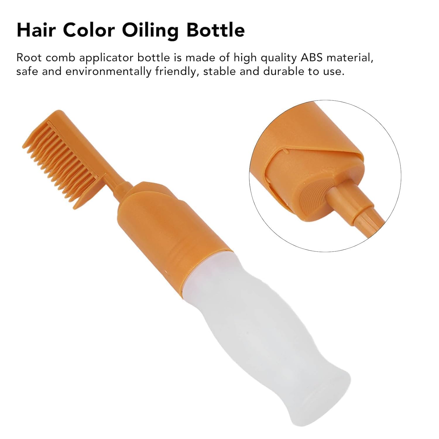Zeugma Oil Applicator with Comb Hair Color Oiling Bottle, 110ml Root Comb Applicator Bottle Safe Root Comb Squeeze Applicator Bottles With Dots For Hair Coloring, Dye Hair, Oiling Care 2