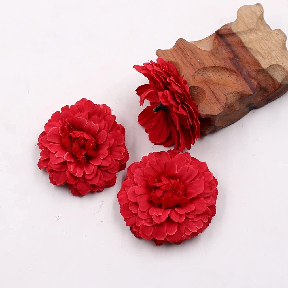 Improvhome Marigold Flower (Phool) Silk Carnation Flowers, Carnation Heads with Stems Artificial Chrysanthemum Carnation for Home Decoration, Wedding, Festival and Banquet Decor (Red, 25) (B09FTFLB4J) Amazon Price History, Amazon Price Tracker