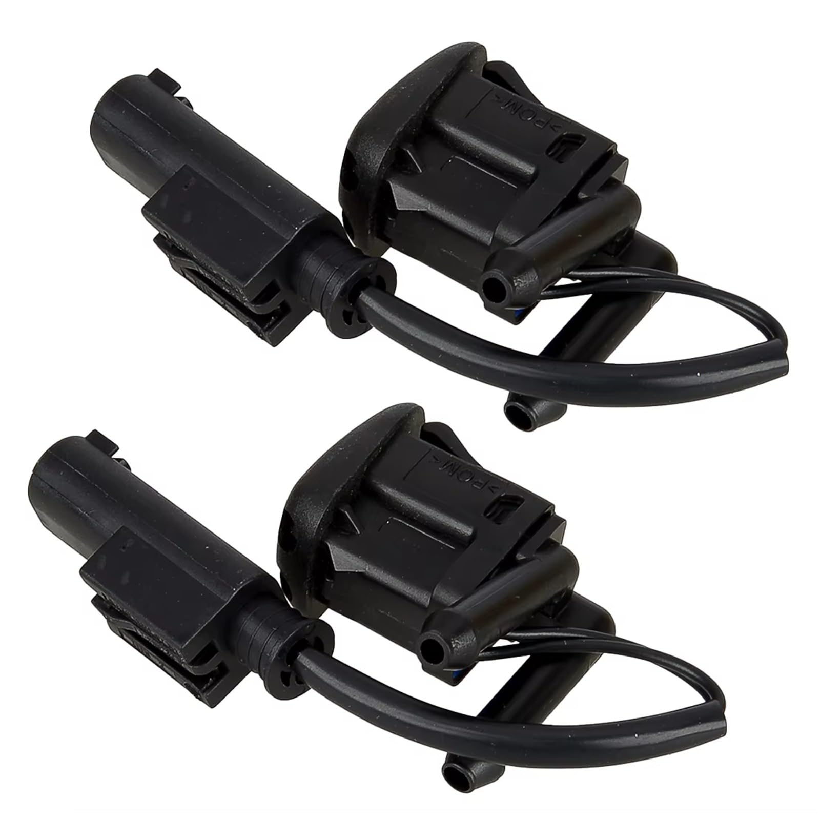 Compatible with BMW for 5 Series E39 525i 2001 2002 2003 2pcs Windshield Wiper Washer Nozzle Spray Heated Dual Inlet Squirter Jet A61668361042 Wiper Nozzles