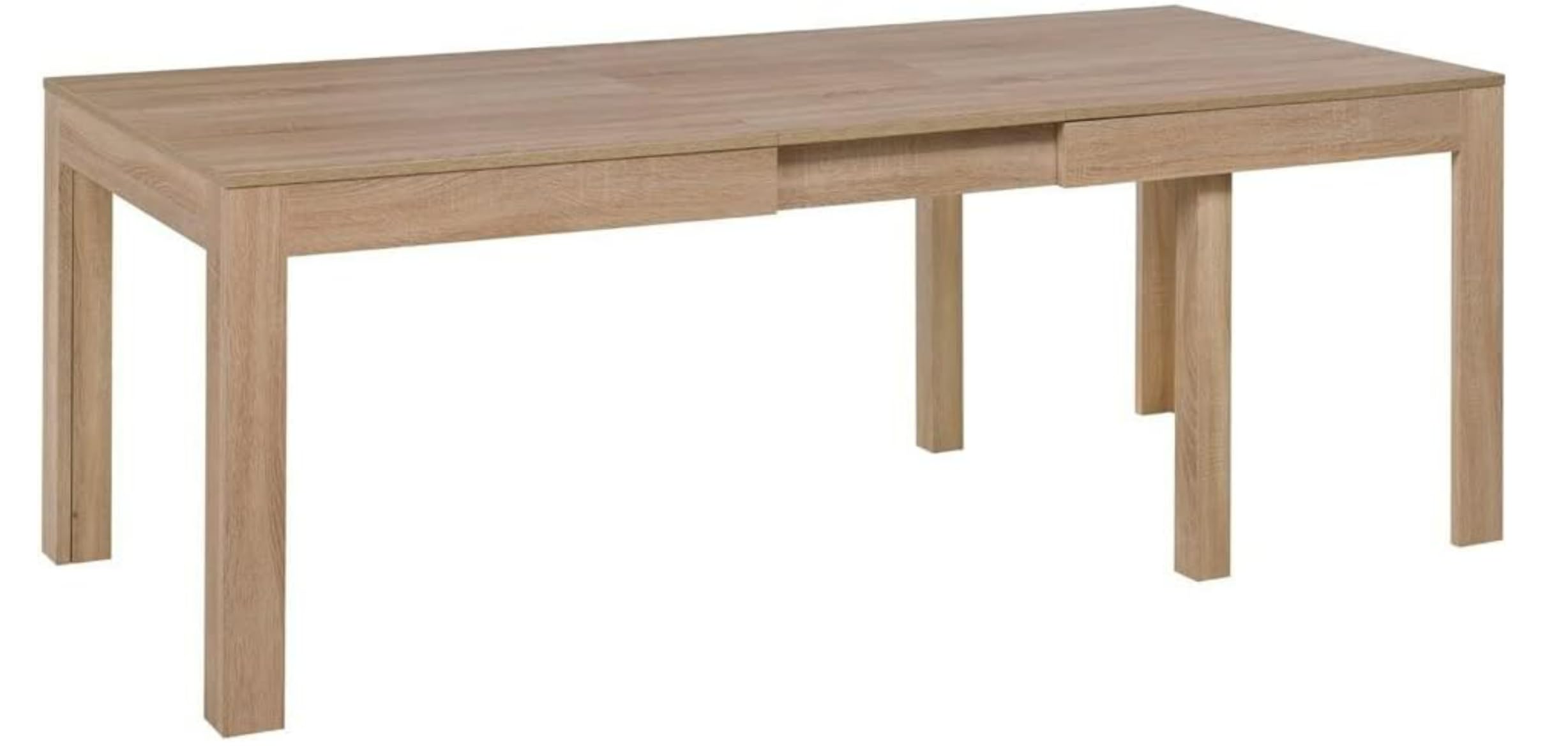 Praktisch Tisch JORD 140-260x80x76cm Esszimmer 4-10 Personen Esstisch mit ausziehbarer Tischplatte auf 260 cm ausziehbar Küchentisch Esszimmertisch Ausziehtisch Eiche Sonoma