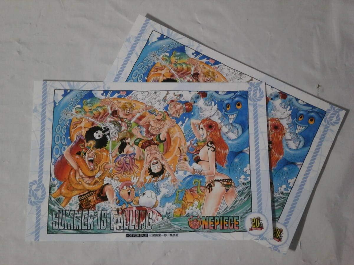 Amazon ワンピース 少年ジャンプ扉絵ポストカードsummer Is Falling おもちゃ おもちゃ