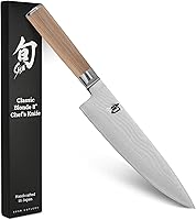 Shun Classic Blonde 8-Inch Chef's Knife: VG-MAX Core, 68-Layer Damascus Steel, Pakkawood Handle - Japanese Craftsmanship