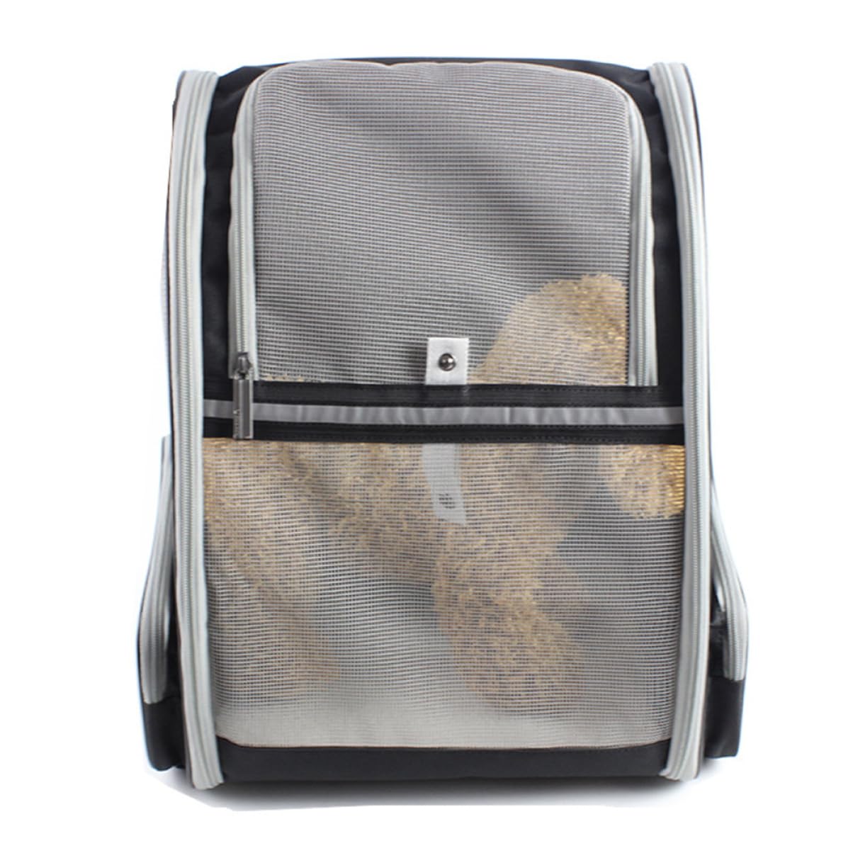 BESTonZON 1Pc Folding Breathable Pet Backpack Carrier for Outdoor Travel Lightweight Dog Bag for Pets Versatile Pet Supplies for Hiking and Camping Black