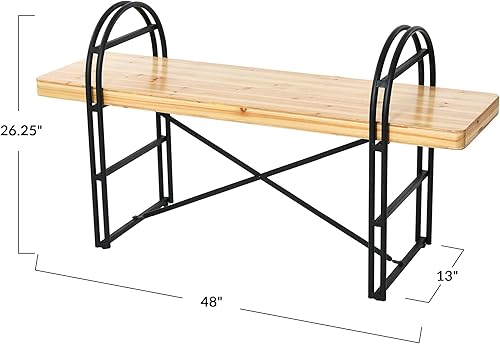 Miniatura 3 de Main + Mesa Eitri Banco de madera y metal, abeto nórdico