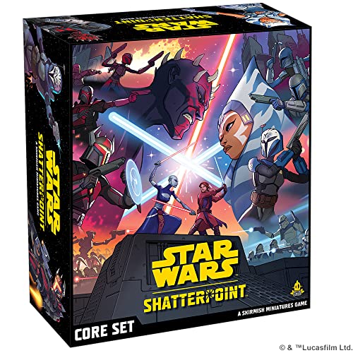 Asmodee Star Wars Shatterpoint Core Set - Unleash The Force in a Galaxy-Wide Adventure Tabletop Miniatures Strategy Game for Kids and Adults Ages 14+ 2 Players 90 Min Playtime