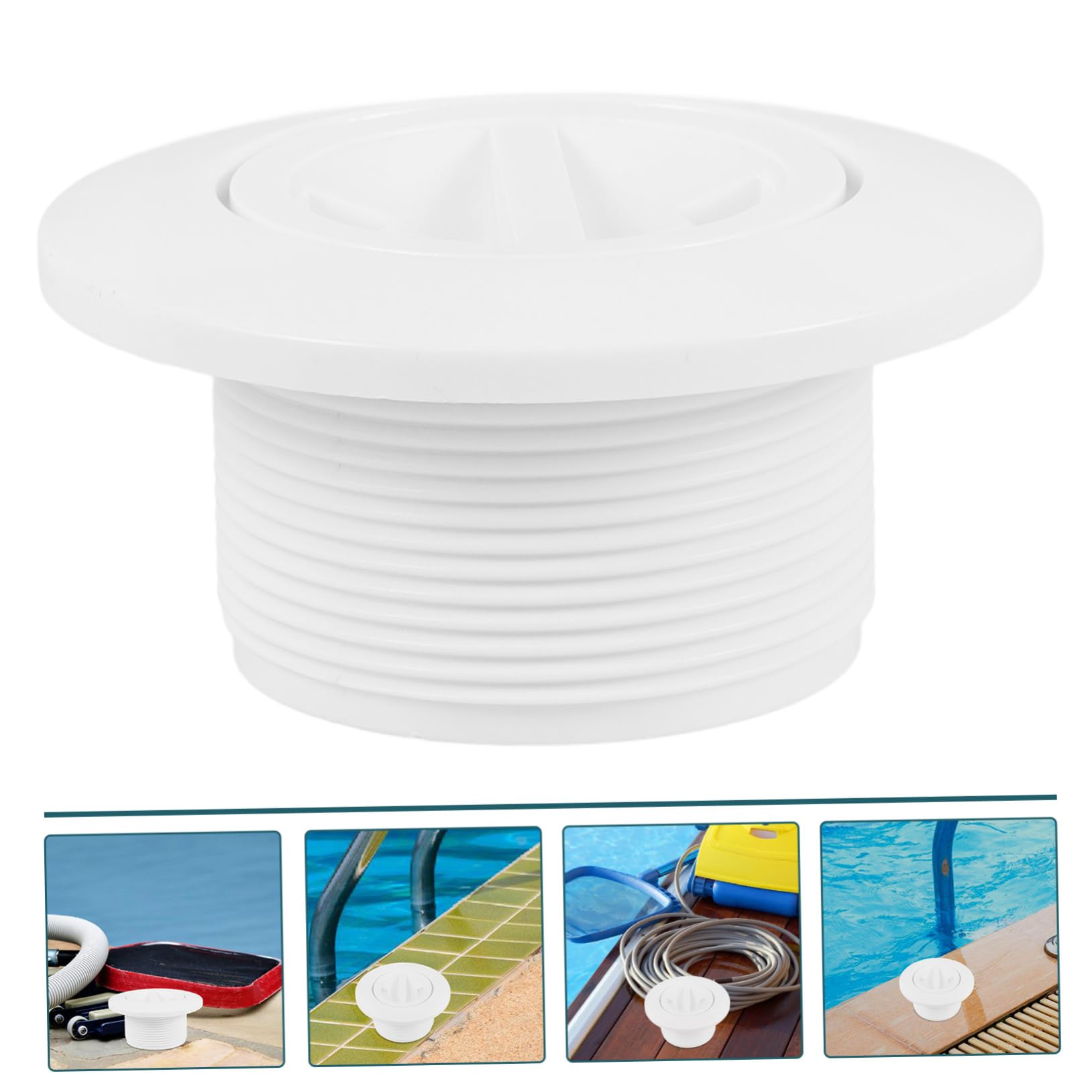 balacoo Pool Vacuum Cover Drain Safety Skimmer Lid Suction Guard Sturdy Stable Easy Installation Corrosion-pro